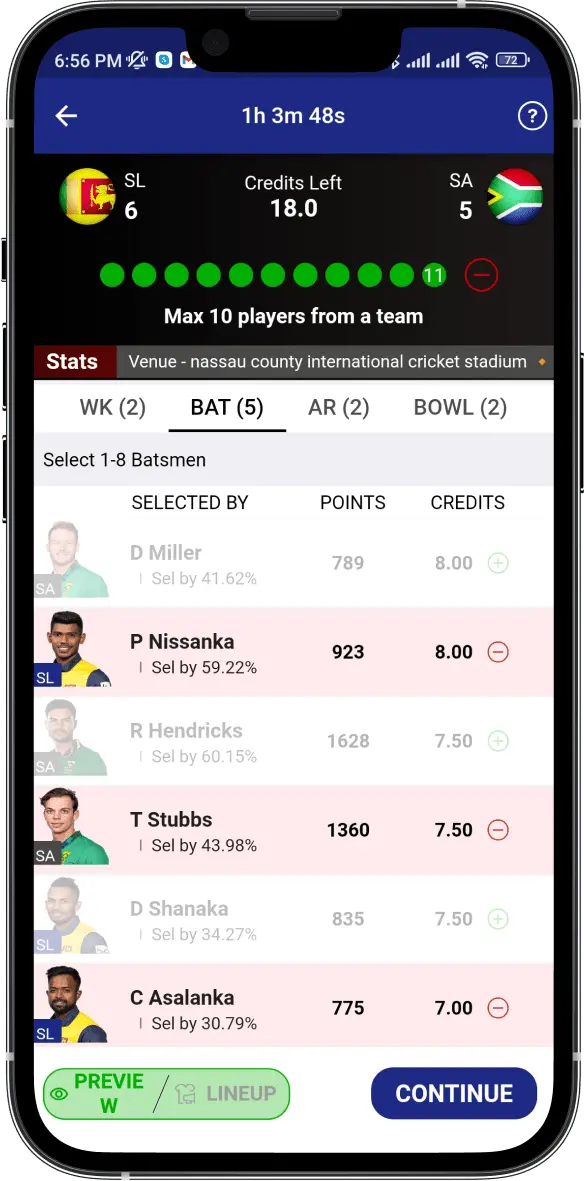 your next fantasy sports app could look like this live demo of fantasy sports application 7